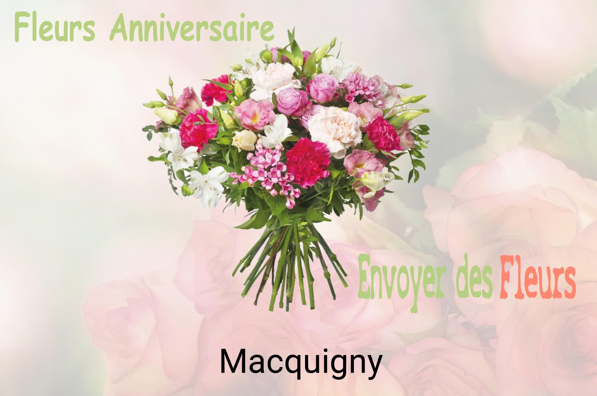 Bouquet de fleurs d’anniversaire livré à Macquigny